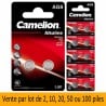 100 Piles AG8 LR55 LR1120 LR1121 191 381 391 Camelion Alcaline 1,5V