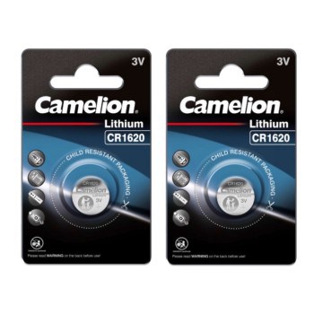 2 Piles bouton CR1620 DL1620 Camelion Lithium 3V