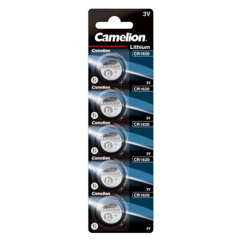 5 Piles bouton CR1620 DL1620 Camelion Lithium 3V