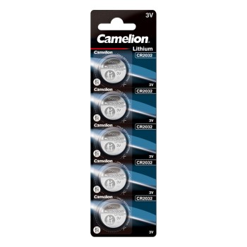 5 Piles bouton CR2032 DL2032 Camelion Lithium 3V