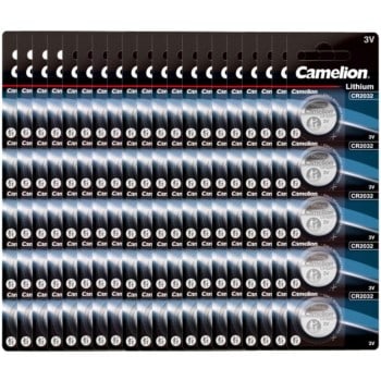 100 Piles bouton CR2032 DL2032 Camelion Lithium 3V