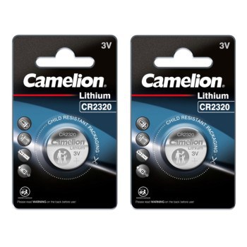2 Piles bouton CR2320 DL2320 Camelion Lithium 3V