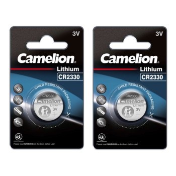 2 Piles bouton CR2330 DL2330 Camelion Lithium 3V