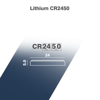 2 Piles bouton CR2450 DL2450 Camelion Lithium 3V