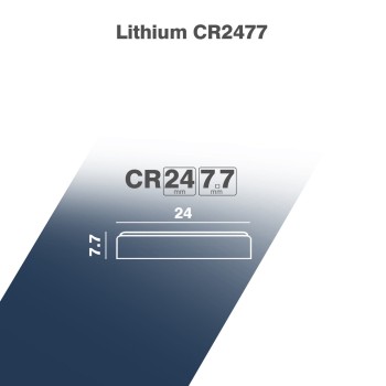 2 Piles bouton CR2477 DL2477 Camelion Lithium 3V