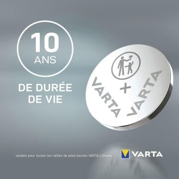 10 Piles bouton CR2016 DL2016 Varta Pro Bulk Lithium 3V