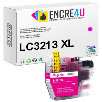 CARTOUCHE COMPATIBLE BROTHER LC3211 LC3213 XL M ( MAGENTA )