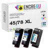 Lot de 3 cartouches d'encre compatibles HP 45 78 XL ( 45XL / 78XL )