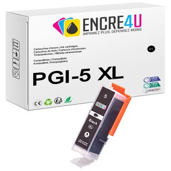 Cartouche d'encre compatible Canon PGI5 PGI-5BK PGI-5 XL BK ( Noir )
