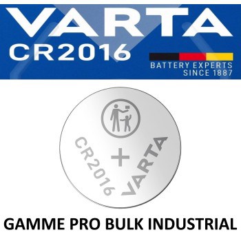 Pile bouton CR2016 DL2016 Varta Pro Bulk Lithium 3V