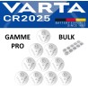 10 Piles bouton CR2025 DL2025 Varta Pro Bulk Lithium 3V