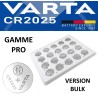 20 Piles bouton CR2025 DL2025 Varta Pro Bulk Lithium 3V