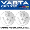 2 Piles bouton CR2032 DL2032 Varta Pro Bulk Lithium 3V