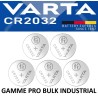 5 Piles bouton CR2032 DL2032 Varta Pro Bulk Lithium 3V