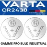 2 Piles bouton CR2430 DL2430 Varta Pro Bulk Lithium 3V