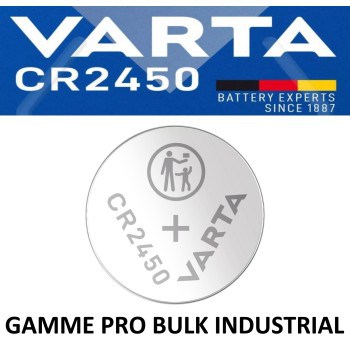 Pile bouton CR2450 DL2450 Varta Pro Bulk Lithium 3V