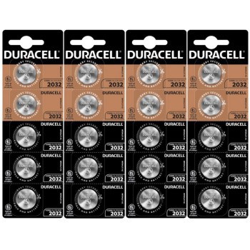 20 Piles bouton CR2032 DL2032 Duracell Lithium 3V