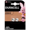 2 Piles LR44 AG13 LR1154 186 303 357 G13 A76 Duracell Alcaline 1,5V