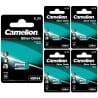 5 Piles 4SR44 4034PX 4LR44 PX28 Camelion Oxyde d'Argent 6,2V 145 mAh