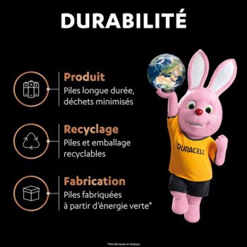 4 Piles LR03 AAA FR03 R3 E92 MN2400 Duracell Optimum Alcaline 1,5V