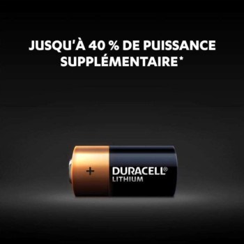 2 Piles CR123A CR17335 CR17345 123 DL123 Duracell Lithium 3V 1400 mAh