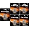 5 Piles Rechargeables 6LR61 9V HR22 MN1604 Camelion Ni-MH 9V 250 mAh