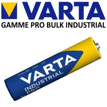 4 Piles LR03 AAA MN2400 E92 LR3 AM4 Varta Industrial Alcaline 1,5V