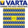 50 Piles 6LR61 9V MN1604 R9 LR22 6A36  Varta Industrial Alcaline 9V