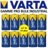 10 Piles LR14 C MN1400 E93 R14 AM2 Varta Industrial Alcaline 1,5V