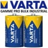 2 Piles LR20 D MN1300 E95 R20 AM1 Varta Industrial Alcaline 1,5V