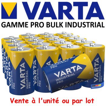 2 Piles LR20 D MN1300 E95 R20 AM1 Varta Industrial Alcaline 1,5V