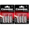 4 Piles LR14 C MN1400 E93 R14 AM2 4106 Camelion Alcaline 1,5V