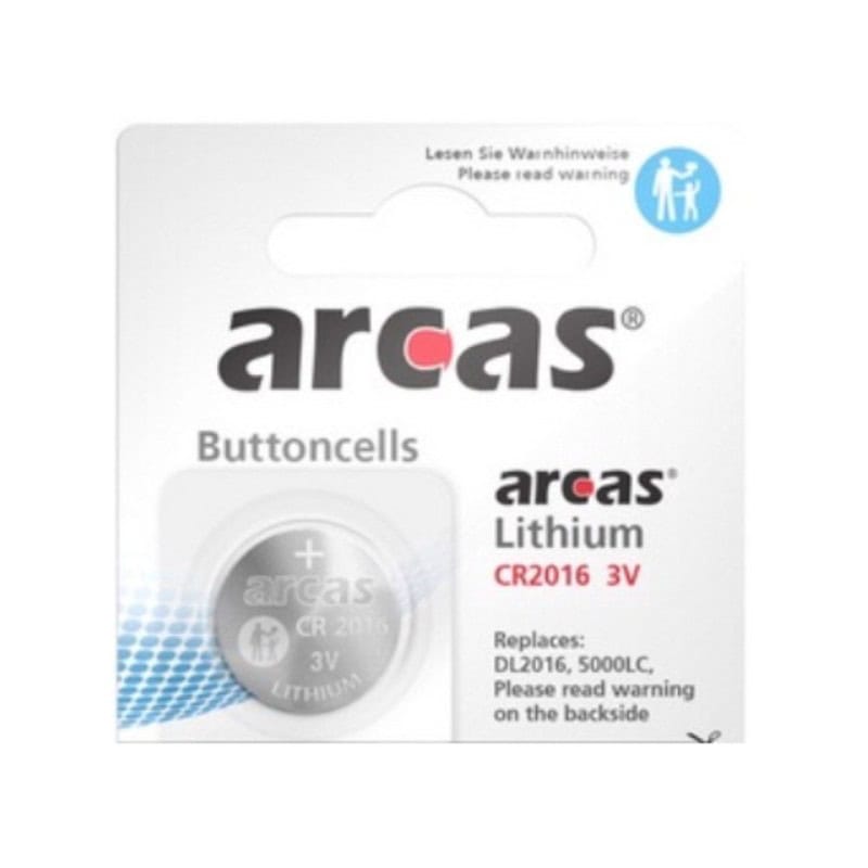 Pile bouton CR2016 DL2016 Arcas Lithium 3V