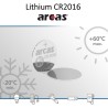 50 Piles bouton CR2016 DL2016 Arcas Lithium 3V