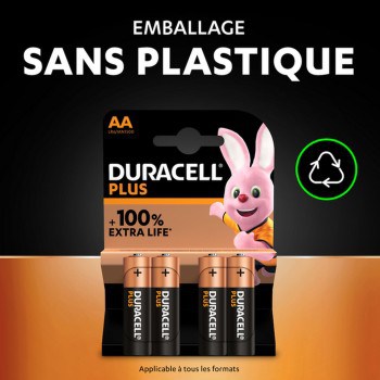 10 Piles LR6 AA FR6 R6 E91 MN1500 AM3 Duracell Plus Alcaline 1,5V