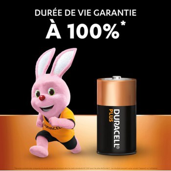 4 Piles LR14 C MN1400 R14 AM2 Duracell Plus Alcaline 1,5V