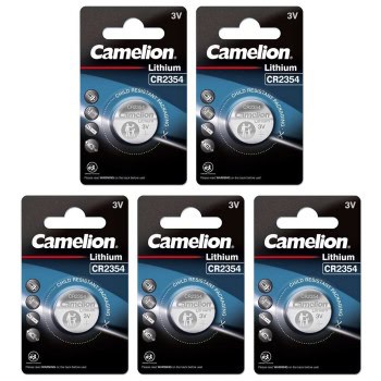 5 Piles bouton CR2354 DL2354 Camelion Lithium 3V