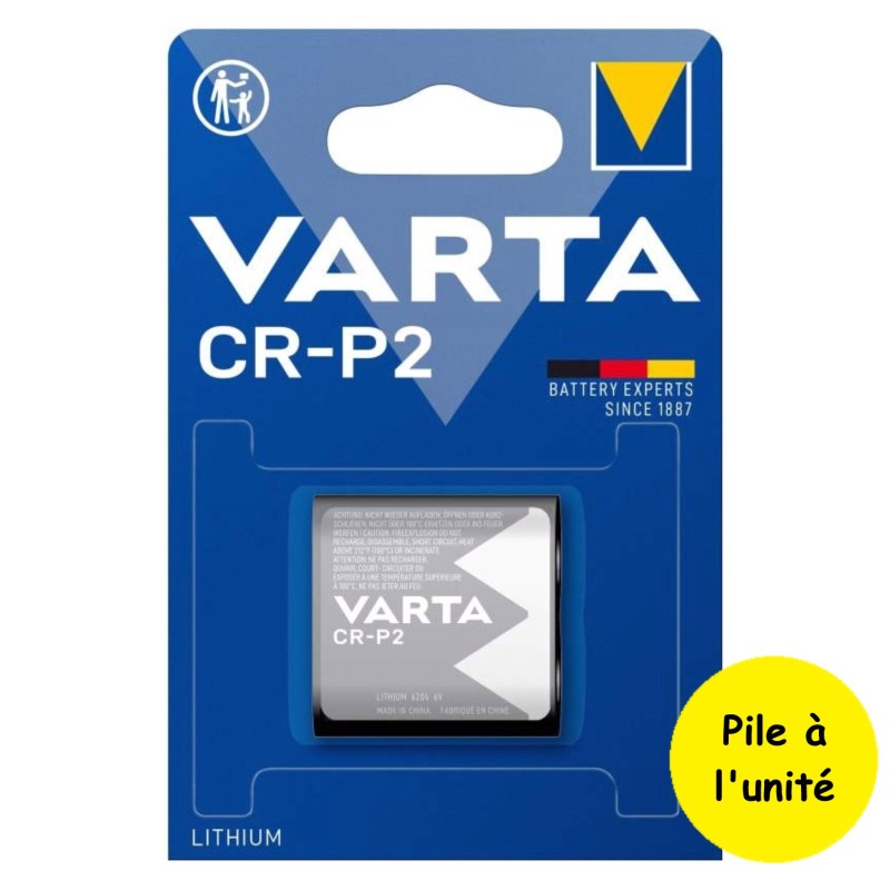 Pile CR-P2 223 CRP2 DL223A EL223AP 5024LC Varta Lithium 6V 1450 mAh