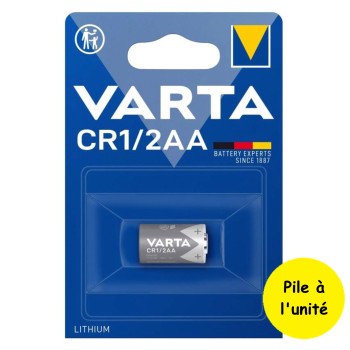 Pile CR1/2AA CR1/2R6 CR14250 6127 ECR1/2AA Varta Lithium 3V 950 mAh