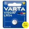 Pile V10GA AG10 LR54 LR1130 LR1131 189 389 390 Varta Alcaline 1,5V 70 mAh