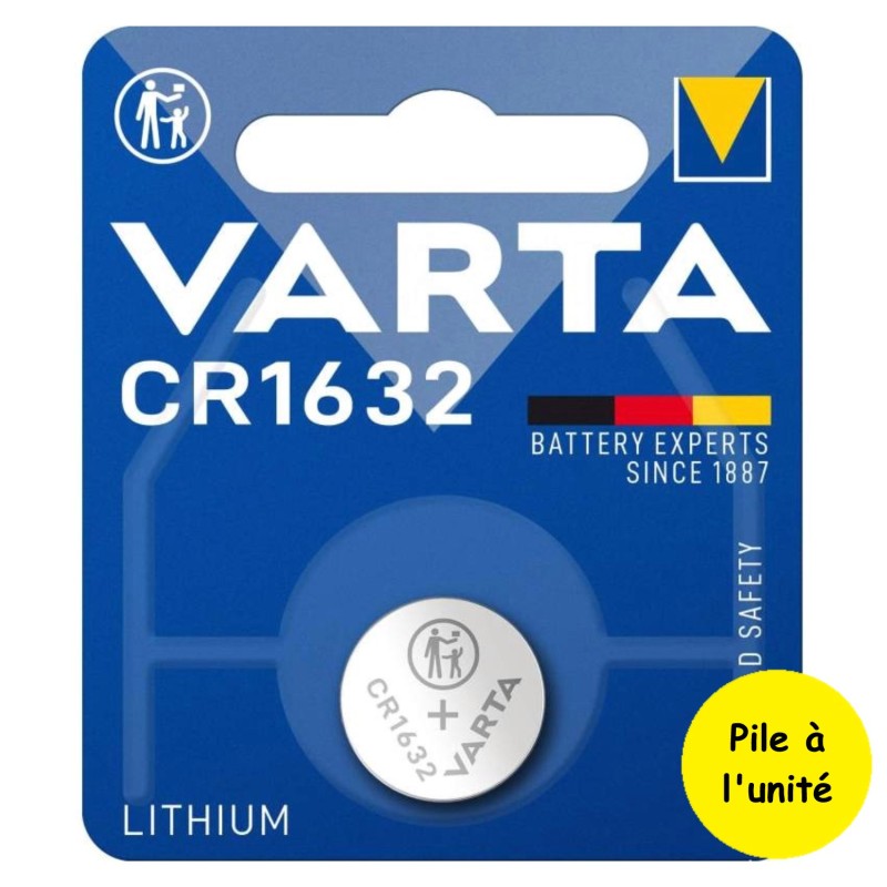 Pile bouton CR1632 DL1632 BR1632 ECR1632 Varta Lithium 3V 137 mAh