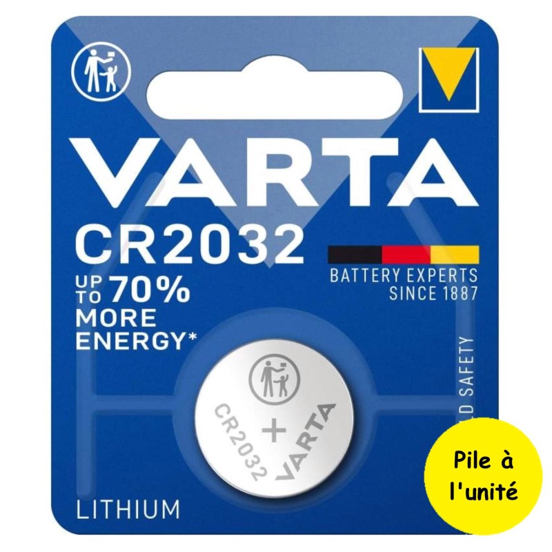 Pile bouton CR2032 DL2032 BR2032 ECR2032 Varta Lithium 3V 230 mAh