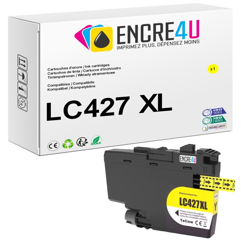 Cartouche d'encre compatible Brother LC427 XL Y ( Jaune )