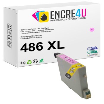 Cartouche d'encre compatible Epson 486 486XL T0486 XL Magenta clair