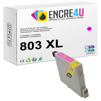 Cartouche d'encre compatible Epson 803 803XL T0803 XL Magenta