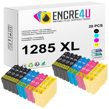 Lot de 20 cartouches d'encre compatibles Epson 1285 1285XL T1285 XL V2