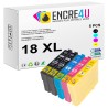 Lot de 5 cartouches d'encre compatibles Epson 18 18XL T18 T1816 XL