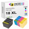 Lot de 10 cartouches d'encre compatibles Epson 18 18XL T18 T1816 XL