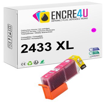 Cartouche d'encre compatible Epson 24 24XL T24 T24XL 2433 XL Magenta