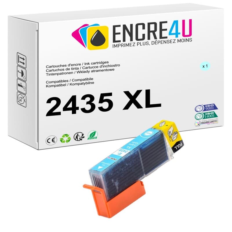 Cartouche d'encre compatible Epson 24 24XL T24 2435 XL Cyan clair